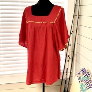 NWT RETHM,3X,Gorgeous Tassel Embellished Top, Dolman Sleeves, Size 3X